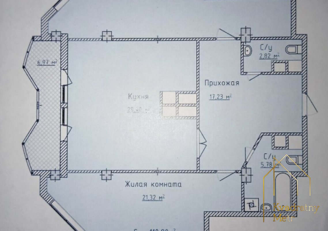 3-кім квартира! ЖК «Аквамарин»! Середній поверх! Панорама на море! — photo 3