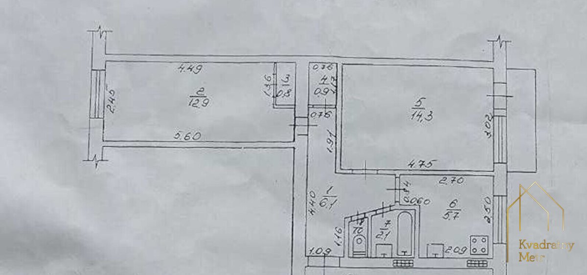 ЧЕРЬОМУШКИ! 2-КІМНАТНА КВАРТИРА! 2 ПОВЕРХ! ГАЗ! — фото 10